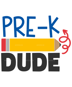 Pre-k Dude DTF Transfer