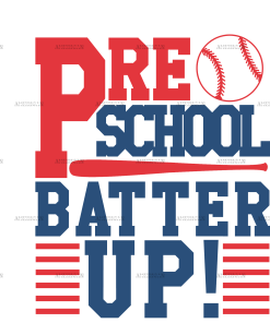 Preschool Batter Up DTF Transfer