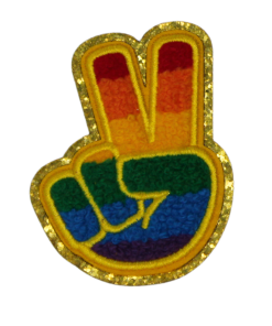 Pride Peace Hand Patch (Small/Chenille)