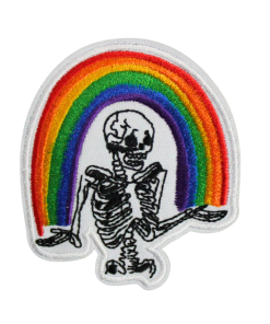 Skull Rainbow Patch (Small/Embroidery)
