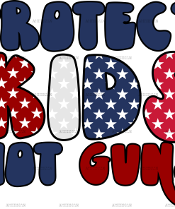 Protect Kids Not Guns DTF Transfer