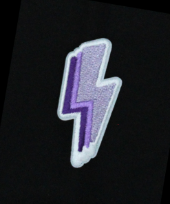 Purple Lightning Bolt Patch(Small/Embroidery)