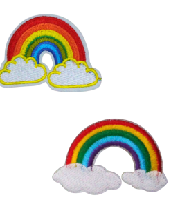Rainbow In The Clouds Patch (Small/Embroidery)