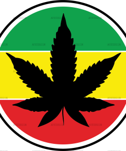 Rasta weed DTF Transfer