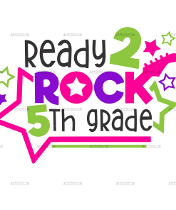 Ready 2 Rock 5th Grade DTF Transfer