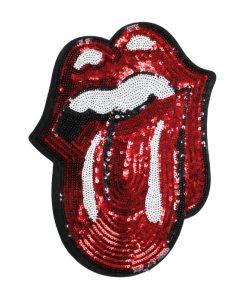 Red Lips & Tongue Patch (Large/Sequin)
