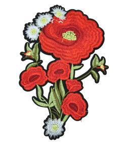 Red Poppy Patch (Large/Embroidery)