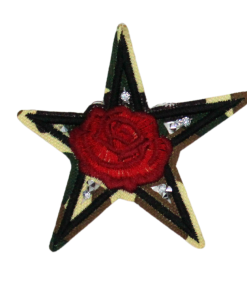 Rose Star Patch (Small/Embroidery)