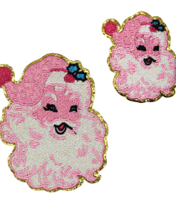 Pink Santa Patch (Medium/Embroidery)