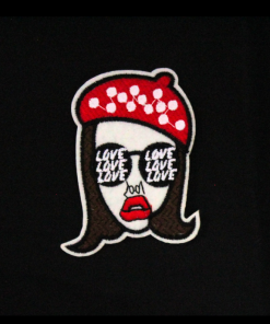 Girl With Love Sunglasses Patch (Small/Embroidery)