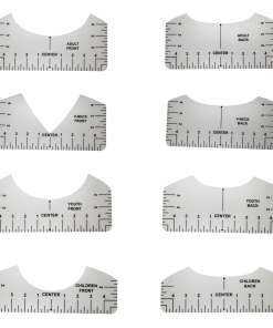 8pcs T-Shirt Ruler Guide