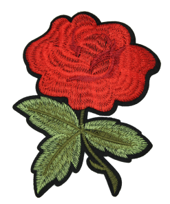 Short Stem Rose Patch (Large/Embroidery)