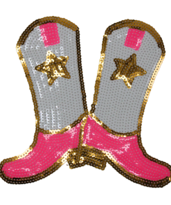 Cowboy Boots Patch (Medium/Sequin)