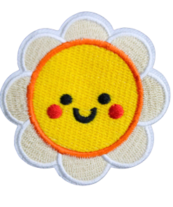 Smiling Flower Patch (Small/Embroidery)