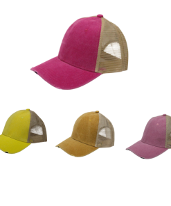 Distressed Mesh back Caps