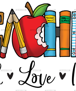 Teacher Teach Love Inspire DTF Transfer