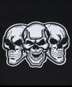 Three Skulls Patch (Small/Embroidery)