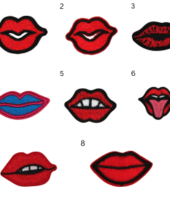 Tiny Lips Patch (Small/Embroidery)