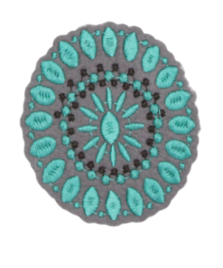 Turquoise Design Patch (Small/Embroidery)