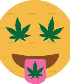 Weed emoji DTF Transfer