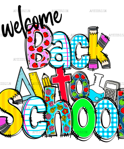 Welcome Back To School Doodle DTF Transfer