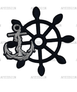 Anchor Wheel Patch (Small/Embroidery)