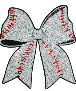 Softball Bow Patch (Large/Sequin)