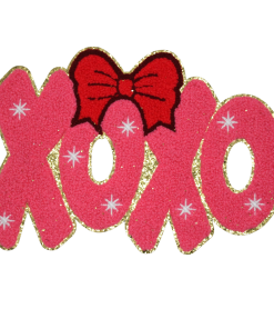XOXO Red Bow Patch (Medium/Chenille)