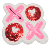 XOXO White Patch (Large/Chenille)