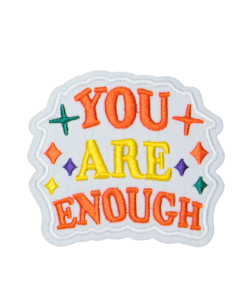You Are Enough Sparkle Patch (Small/Embroidery)