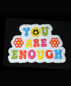 You Are Enough Smile Patch (Small/Embroidery)