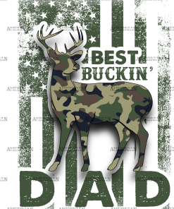 Best Buckin Dad Ever DTF Transfer