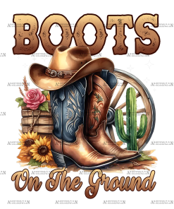 Boots On The Ground-3 DTF Transfer