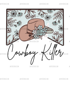 Cowboy Killer Hat DTF Transfer