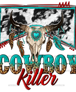 Cowboy Killer Skull DTF Transfer