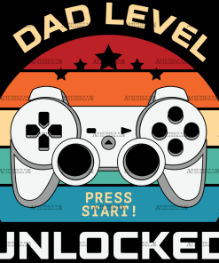 Dad Level Unlocked DTF Transfer