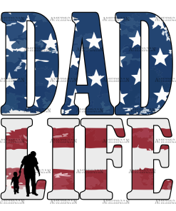 Dad Life-2 DTF Transfer