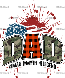 Dad Man Myth Legend-2 DTF Transfer