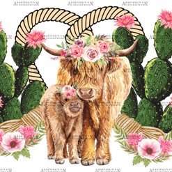 Garden Cows DTF Transfer