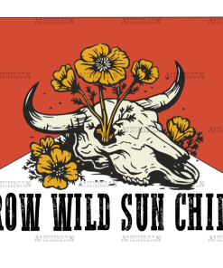 Grow Wild Sun Child DTF Transfer