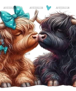 Heifer Couple DTF Transfer