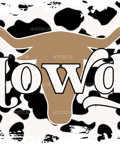 Howdy Western Cow DTF Transfer