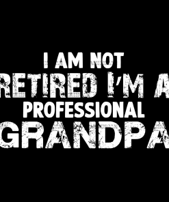 I Am Not Retired I'm A Professional Grandpa DTF Transfer