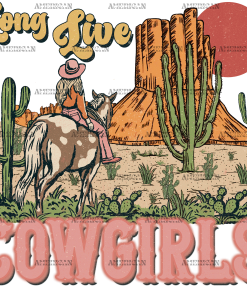 Long Live Cowgirls-1 DTF Transfer