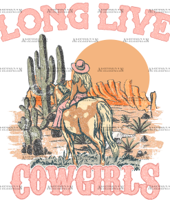 Long Live Cowgirls-2 DTF Transfer