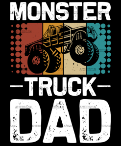 Monster Truck Dad-3 DTF Transfer