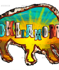 Oklahoma Buffallo DTF Transfer