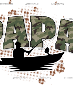 Papa Fishing DTF Transfer