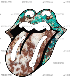 Rock Star Lips Tongue DTF Transfer