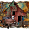 Rustic Country Barn DTF Transfer